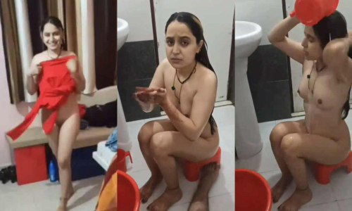 Beautiful Sali nude bathing recording by Jija and fucking Mms With Clear Hindi Talking