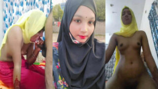 Indiansexstories3 com Small boobs Muslim hijab girl desi blowjob to brother viral MMS